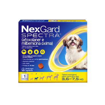 NEXGARD SPECTRA 100GR 3,6-7,5KG (UN) - P