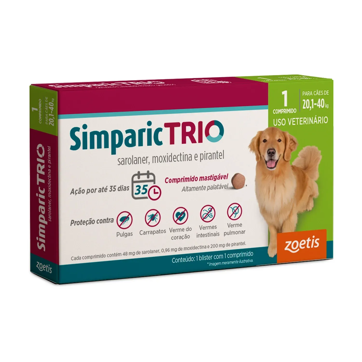 SIMPARIC TRIO 48MG - 20,1 A 40KG (unidade)