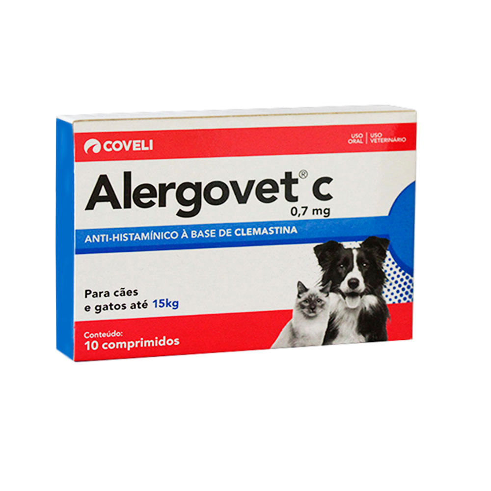 ALERGOVET C 0,7MG 10CP